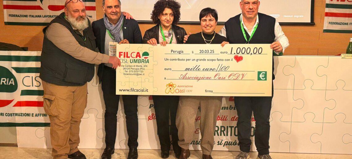 Filca Cisl Umbria vicina all’Associazione Oasi ODV: un sorriso per i bambini in pediatria- VIDEO